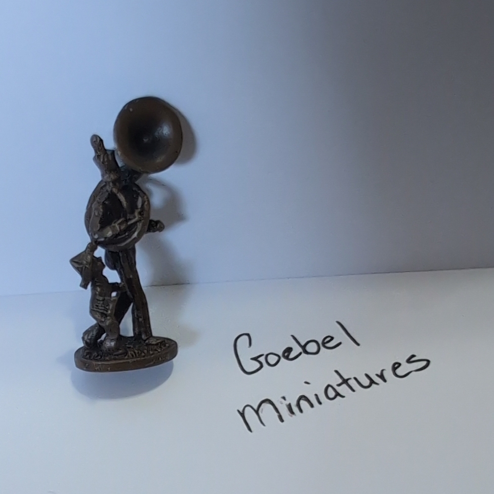Goebel Miniatures Bronze Figurine Tuba Marching Band